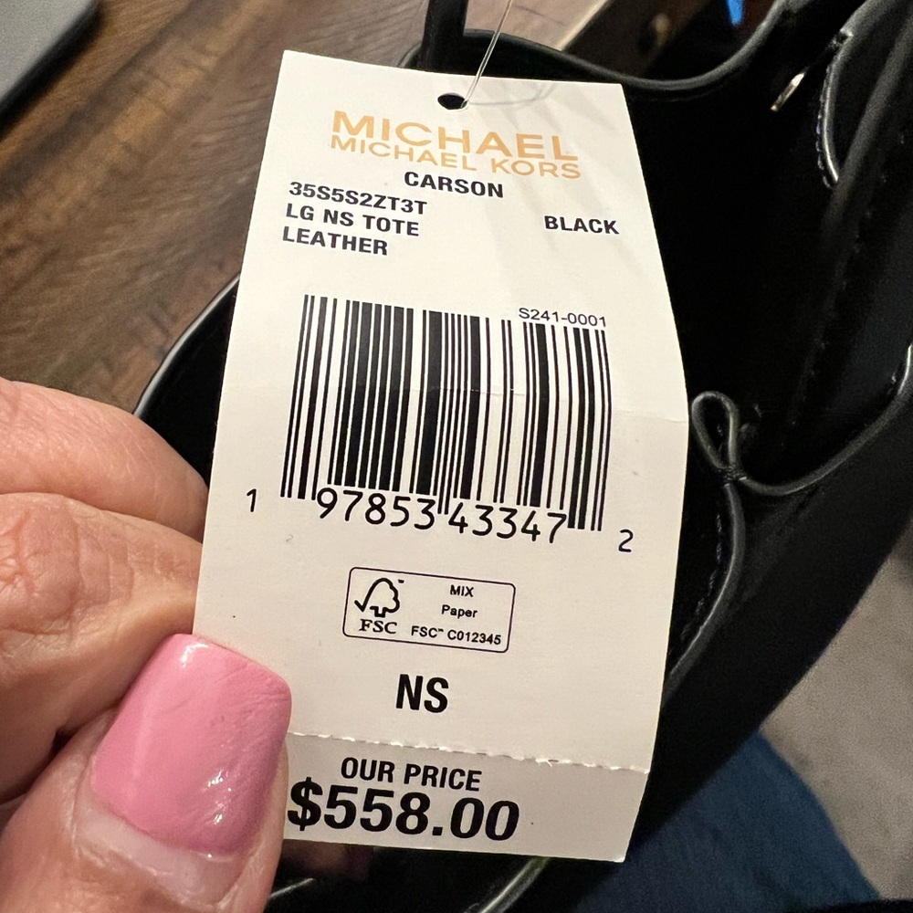 NWT Michael Kors Black Tote Bag - Picture 8 of 8